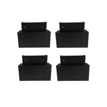 Kit 4 Pés Plátisco Retangular 5x10 Cm Tabaco Kit 4 Pés Plátisco Retangular 5x10 Cm Tabaco