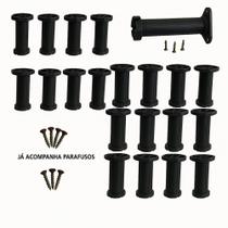 Kit 4 Pés Reguláveis Brancos 12 a 21cm Com Parafusos Para Armário Cama Balcão Roupeiro Kit 4 Pés Reguláveis Brancos 12 a 21cm Com Parafusos Para Armário Cama Balcão Roupeiro