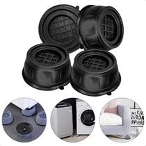 Kit 4 pés Suporte Nivelador para Máquina Suporte Protetora Multiuso Anti Vibração