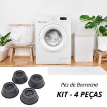 Kit 4 Pés Suporte Protetor Para Base Máquina de Lavar Anti Vibração Impermeável Amortecedor Antiderrapante Anti-corosão