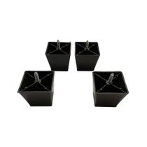 Kit 4 Pés Trapézio 6cm Para Sófás Estofados Hack Puff