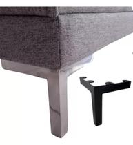 Kit 4 Pés Tripé Alumínio Para Móveis, Sofás Poltronas 15cm