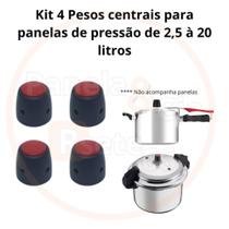 Kit 4 PESOS centrais para panela de pressão CLOCK nova - CORES DIVERSAS