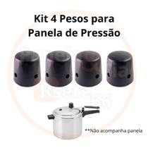 KIT 4 PESOS centrais (pino) modelo comum para panela de pressão 2,5 à 20 LITROS
