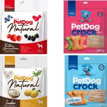 Kit 4 Petdog Natural E Crock Super Premium Para Cães