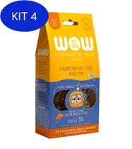 Kit 4 Petisco Natural Wow Pet Food Peixe E Ervas Finas Gatos 30G