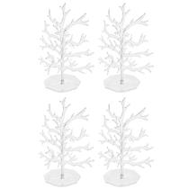 Kit 4 Petisqueira Arvore Acrílica Mesa Frutas Frios Doces Transparente Kit 4 Petisqueira Arvore Acrílica Mesa Frutas Frios Doces Transparente