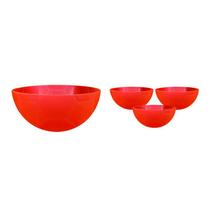 Kit 4 Petisqueira Futebol Laranja Neon 240Ml Plástico Kit 4 Petisqueira Futebol Laranja Neon 240Ml Plástico