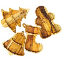 Kit 4 Petisqueiras Natal Petiscos Mesa Posta Natal