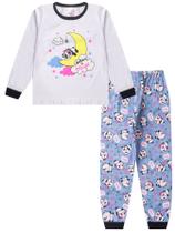 Kit 4 Pijamas Feminino Infantil Menina Inverno em Meia Malha Estampado Kit 4 Pijamas Feminino Infantil Menina Inverno em Meia Malha Estampado