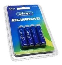 Kit 4 Pilhas Aaa Recarregável Mah 1100 Knup