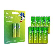 Kit 4 Pilhas Alcalina AA Cilindrica Longa Duração 1,5V