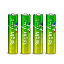 Kit 4 Pilhas Alcalina AAA Cilindrica Longa Duração 1,5V
