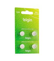 Kit 4 pilhas botao eletr lr44 1,5v elgin Kit 4 pilhas botao eletr lr44 1,5v elgin