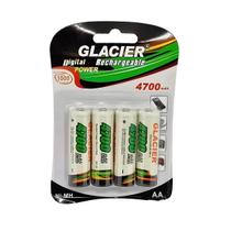 Kit 4 Pilhas Recarregáveis 4700mAh Glacier AA - Friburgo Comercial e Eletronic