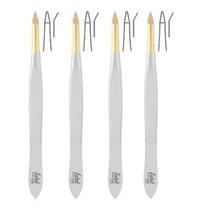 Kit 4 Pinças 9cm 2321.303 - Edel Solingen Kit 4 Pinças 9cm 2321.303 - Edel Solingen