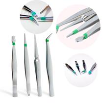 Kit 4 Pinças Anti Estática Para Eletrônica Artesanato Solda