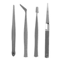 Kit 4 Pinças Antiestática + 5 Chaves Precisão Torx Reparos