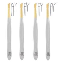 Kit 4 Pinças Depilação Canelada Oblíqua 2311.303 Soligen