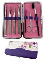 Kit 4 Pinças Designer Cílios Lash Premium Estojo Navina Kit 4 Pinças Designer Cílios Lash Premium Estojo Navina