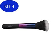 Kit 4 Pincel De Maquiagem Fuffy Brush - Hills Beauty