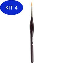 Kit 4 Pincel Redondo Para Aquarela Sinoart Sfb0148 04