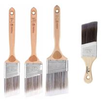 Kit 4 pincel trincha angular recorte profissional 101 706 tigre Kit 4 pincel trincha angular recorte profissional 101 706 tigre