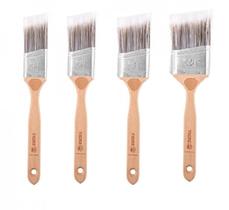 Kit 4 pincel trincha angular recorte profissional 101 tigre Kit 4 pincel trincha angular recorte profissional 101 tigre