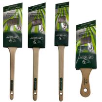 Kit 4 Pincel Trincha Angular Recorte Profissional Condor Kit 4 Pincel Trincha Angular Recorte Profissional Condor
