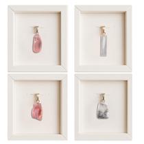 Kit 4 Pingentes Prata Quartzo Rosa, Selenita, Opala, Howlita Kit 4 Pingentes Prata Quartzo Rosa, Selenita, Opala, Howlita