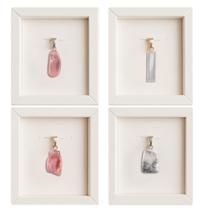 Kit 4 Pingentes Prata Quartzo Rosa, Selenita, Opala, Howlita Kit 4 Pingentes Prata Quartzo Rosa, Selenita, Opala, Howlita