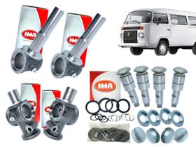 Kit 4 Pino Telefone Suspensão Kombi 1500 1600 1967 a 2014 Com Embuchamento IMA