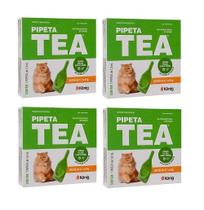 Kit 4 Pipeta Tea Konig - Anti Pulgas Gatos De 4,1Kg Á 8kg