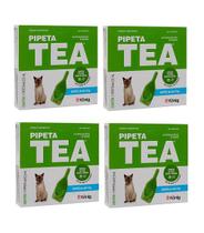 Kit 4 Pipeta Tea Konig - Anti Pulgas Para Gatos Até 4kg