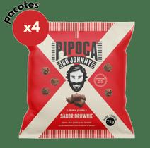 Kit 4 Pipoca Pronta Brownie 75G Do Johnny