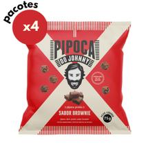 Kit 4 pipoca pronta brownie 75g do johnny