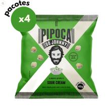Kit 4 pipoca pronta sour cream 40g do johnny
