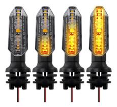 Kit 4 Pisca de Led Moto Cb250 Twister Titan Fan Star 160 Sequencial