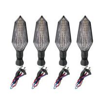 Kit 4 Pisca Led Pentagonal Lente Oval Sequencial Modelo Universal
