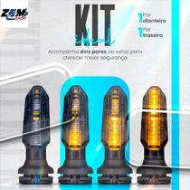 Kit 4 Pisca Led Seta Sequencial Cb250 Twister Titan 160
