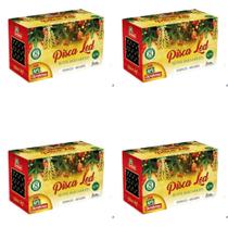 Kit 4 Pisca Pisca 100 Leds Branco Frio 8m Fio Verde - 127v