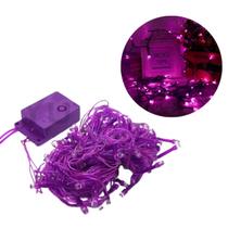 Kit 4 Pisca Pisca 220v Natal Led 100 Lâmpadas 8 funções 8 Metros Roxo