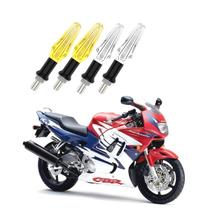 Kit 4 Pisca Setas Esportivas de Led Modelo Cristal Moto Honda CBR 600F 2004 2005 2006 2007 2008 2009 2010 2011 2012 2013