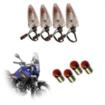 Kit 4 Piscas Dianteiro e Traseiro Completo Moto Yamaha Tenere 660 2011 2012 2013 2014 2015 2016 2017 Kit 4 Piscas Dianteiro e Traseiro Completo Moto Yamaha Tenere 660 2011 2012 2013 2014 2015 2016 2017