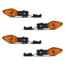 Kit 4 piscas modelo original c/ chicote e coxim titan 160 Kit 4 piscas modelo original c/ chicote e coxim titan 160