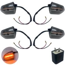 KIT 4 PISCAS SETA COMPLETO LED COM RELE REGULADOR POP110i - MHX