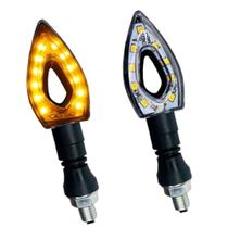 Kit 4 Piscas Seta De Moto Led Flecha Esportiva Universal