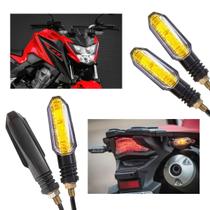 Kit 4 Piscas Setas Sequenciais Led Universal Motos Twister