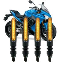 Kit 4 Piscas Setas Slim Palito Led Motos Universal Fixo