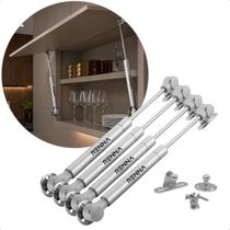 Kit 4 Pistão a Gás Para Portas Armários Cozinha 80N Abre para Cima Kit 4 Pistão a Gás Para Portas Armários Cozinha 80N Abre para Cima